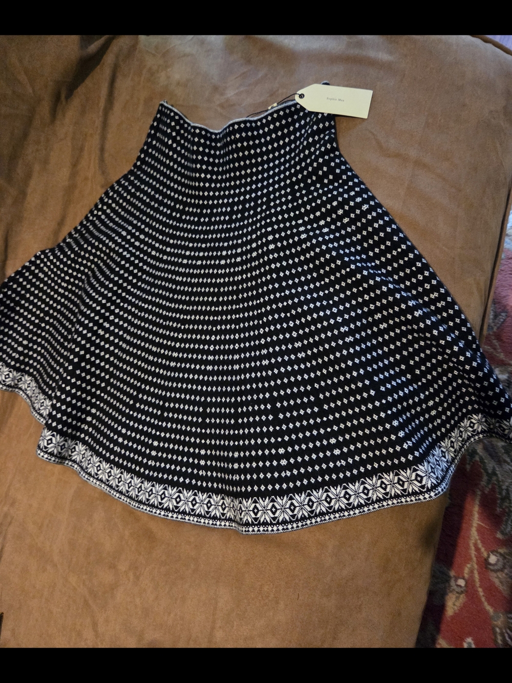 Sophie Max Black & White Skater Skirt